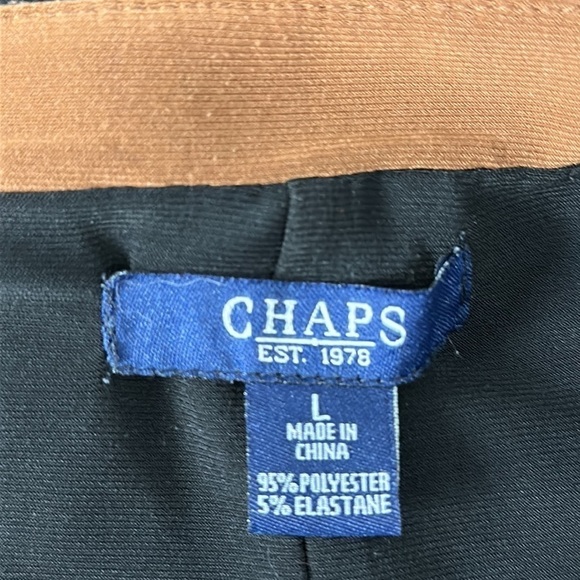 Chaps black and brown pull over dress size large - Picture 7 of 8